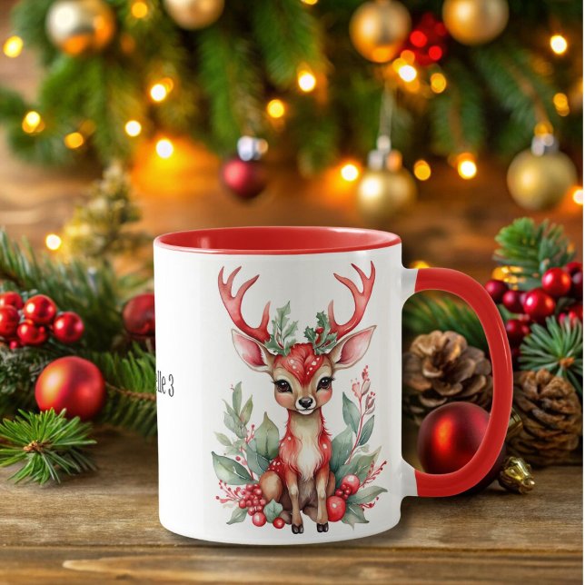 Weihnachtsfest mit Holly-Coffee-Tasse Tasse (Von Creator hochgeladen)