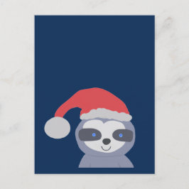 Weihnachtsfest mit Weihnachtsmannmütze Postkarte