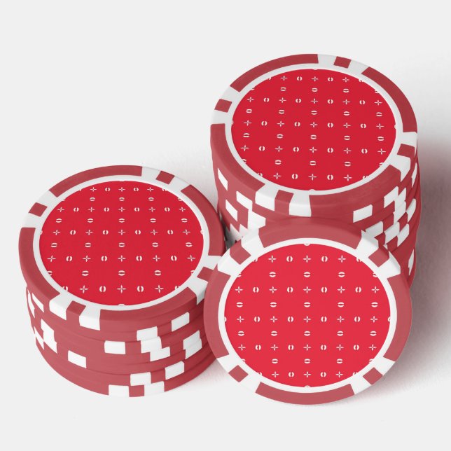 Weihnachtsfest Muster 09 - Pokerchips (Stapel)