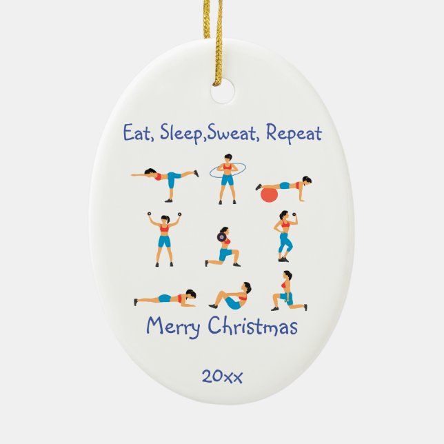 Weihnachtsfest nach Maß zum Schlafen Sweat Wiederh Keramik Ornament (Hinten)