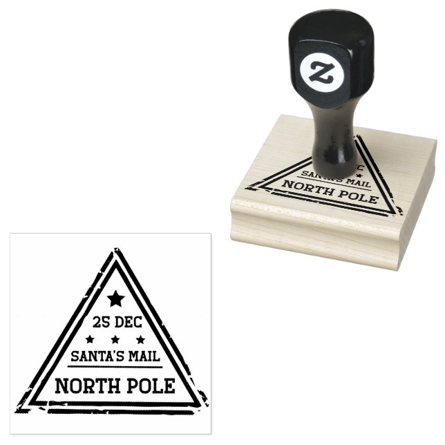 Weihnachtsfest Nordpol Gummistempel (Stempel)