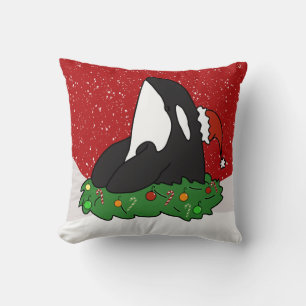 Weihnachtsfest Orca Killer Whale Kissen