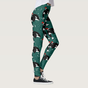 Weihnachtsfest Orca Killer Whale Leggings