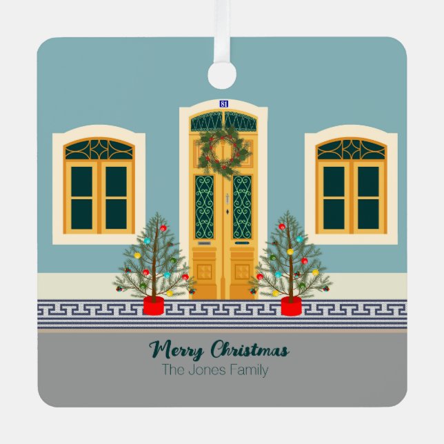 Weihnachtsfest Ornament Aus Metall (Vorderseite)