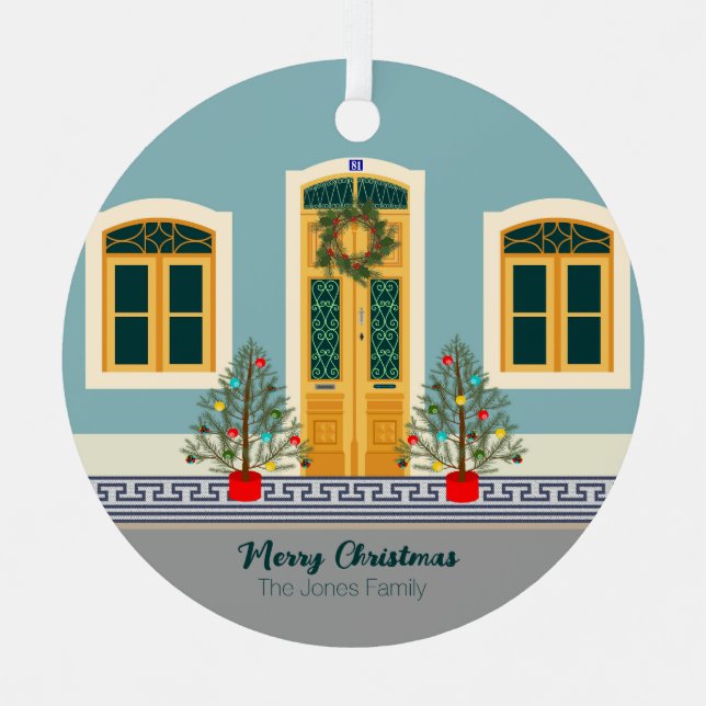 Weihnachtsfest Ornament Aus Metall (Vorderseite)