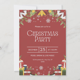 Weihnachtsfest-Party Einladung