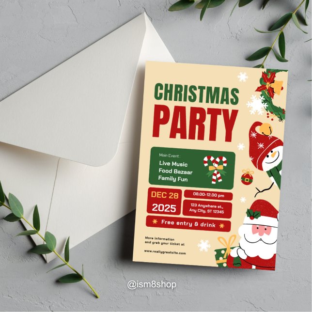 Weihnachtsfest-Party Einladung (Von Creator hochgeladen)