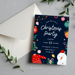 Weihnachtsfest-Party Einladung