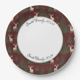 Weihnachtsfest Personalisiert Pappteller