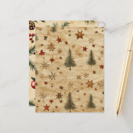 Weihnachtsfest Pine on Parchment Scrapbook