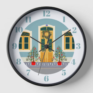 Weihnachtsfest Portugiesisches Haus Uhr