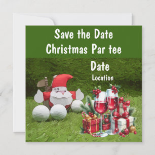 Weihnachtsfest Save the Date mit Santa