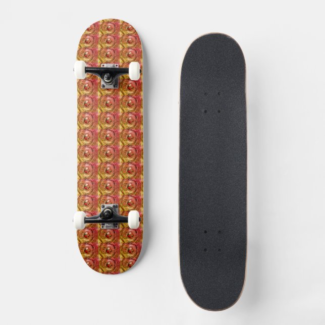 Weihnachtsfest Schönes Design Embossed Muster Skateboard (Vorderseite)
