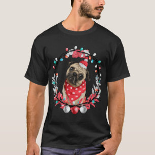 Weihnachtsfest-Shirt 2022 mit Pug-Welpen Hund T-Shirt