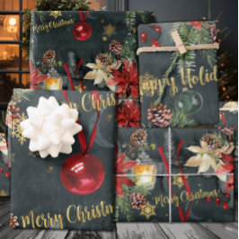 Weihnachtsfest Splendor Glossar Geschenkpapier Set