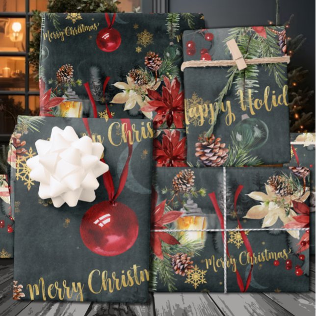Weihnachtsfest Splendor Glossar Geschenkpapier Set (Von Creator hochgeladen)