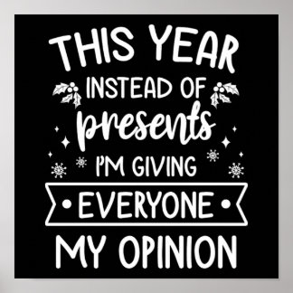 Weihnachtsfest Sprichwort Funny Xmas Geschenk Poster