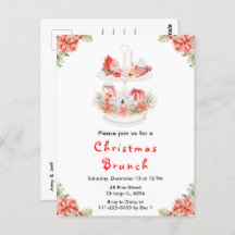 Weihnachtsfest Tee Party Rot