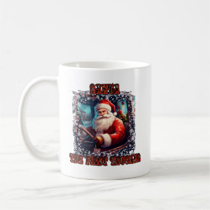 Weihnachtsfest Trucker Weihnachtsfeiertag Autofahr Kaffeetasse
