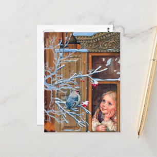 Weihnachtsfest und Weihnachtsfeiertag Postkarte
