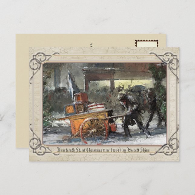 Weihnachtsfest Vierzehnte St. zu Weihnachten Postkarte (Vorne/Hinten)