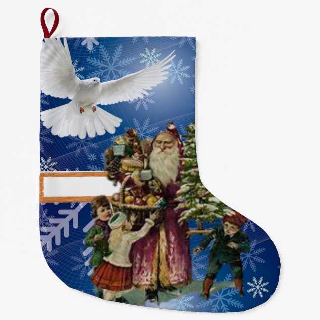 Weihnachtsfest, Vintag Großer Weihnachtsstrumpf (Vorderseite)