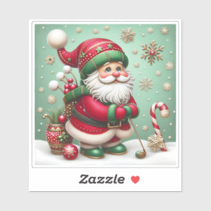 Weihnachtsfest vorbereitet für Weihnachtsfeier Aufkleber