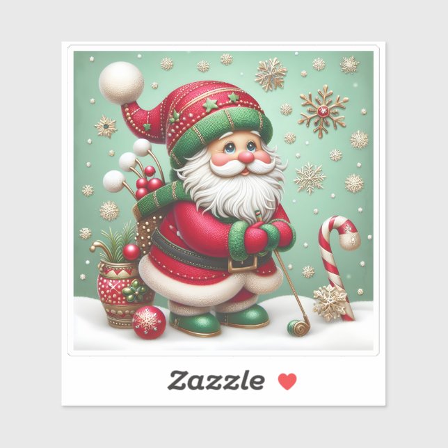 Weihnachtsfest vorbereitet für Weihnachtsfeier Aufkleber (Blatt)