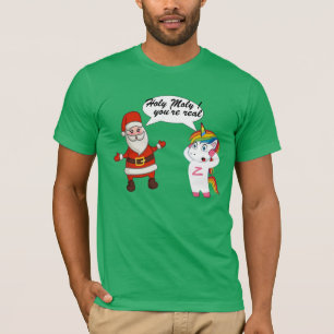 Weihnachtsfest, Weihnachts- und Einhornkollision T-Shirt