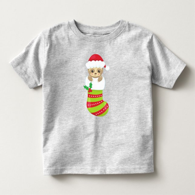 Weihnachtsfest, Weihnachtsfeiertag, Strumpf, Weihn Kleinkind T-shirt (Vorderseite)