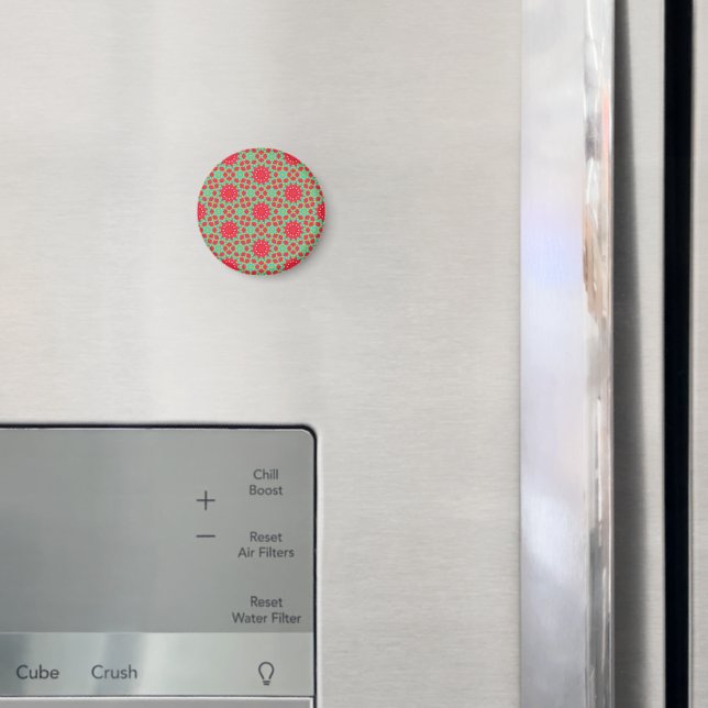 Weihnachtsfest-Zauber-Muster  Magnet (In Situ (Kühlschrank))
