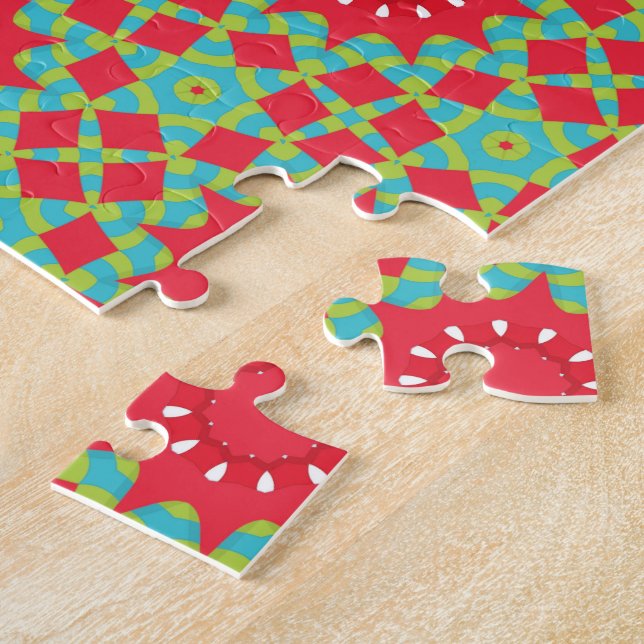 Weihnachtsfest-Zauber-Muster  Puzzle (Seite)