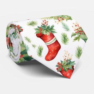 Weihnachtsfeste Strümpfe Krawatte