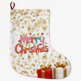 Weihnachtsfestliche Dekoration  Großer Weihnachtsstrumpf