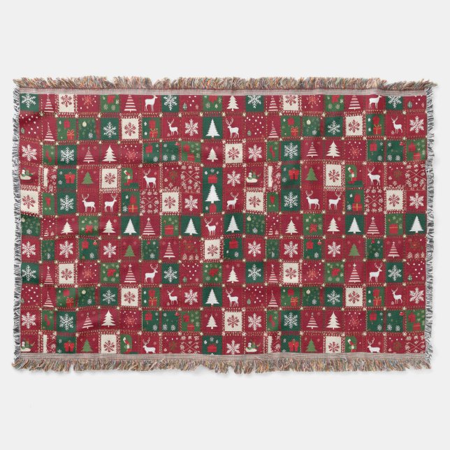Weihnachtsfestmuster Decke (Vorderseite)