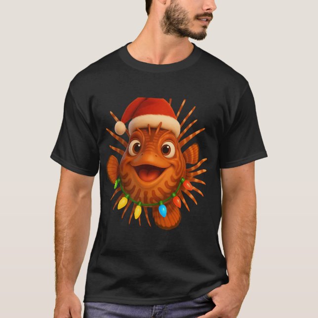 Weihnachtsfeuerfisch T-Shirt (Vorderseite)