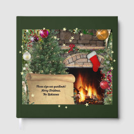 Weihnachtsfeuerplatz (anpassbar) gästebuch