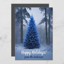 Weihnachtsfichte 54 Happy Holidays,2 Grußkarte