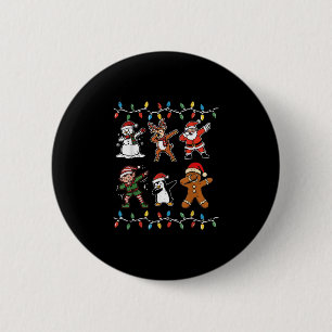 Weihnachtsfiguren dab Santa Elf Xmas Jungen Kinder Button