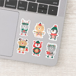 Weihnachtsfiguren-Sticker-Sammlung Aufkleber