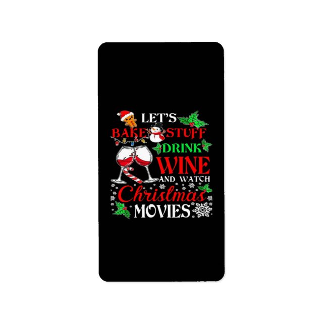 Weihnachtsfilm Adressaufkleber (Vorne)