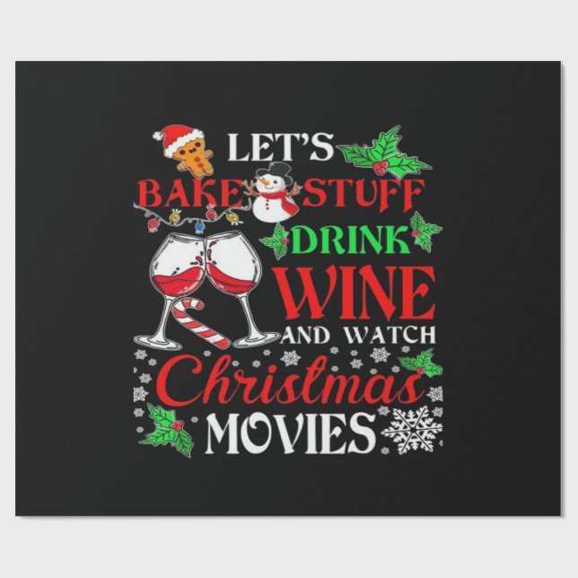 Weihnachtsfilm Geschenkpapier (Flach)