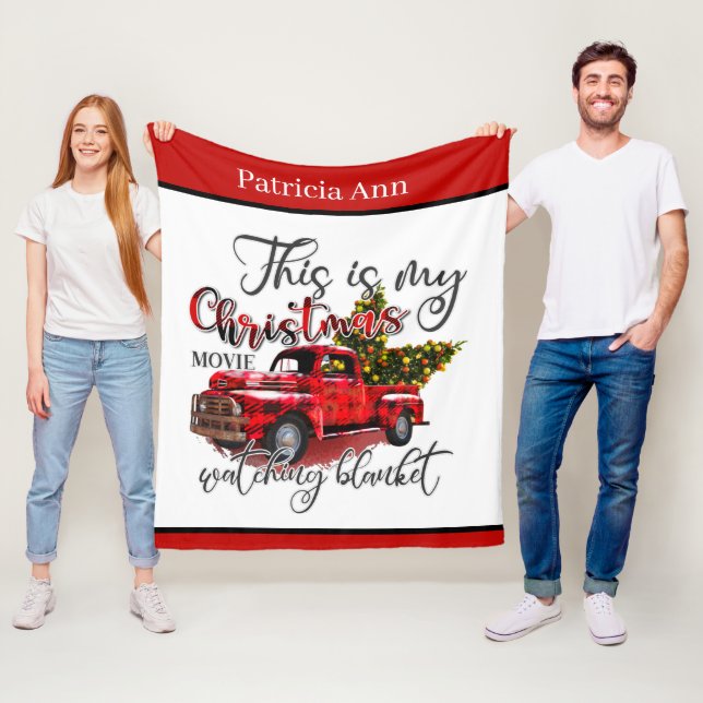 Weihnachtsfilm hinzufügen fleecedecke (Beispiel)