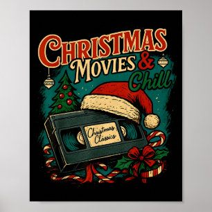Weihnachtsfilme Chill Retro Vhs Urlaub Nostalgie Poster