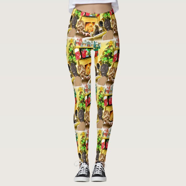 Weihnachtsfilme Leggings (Vorderseite)