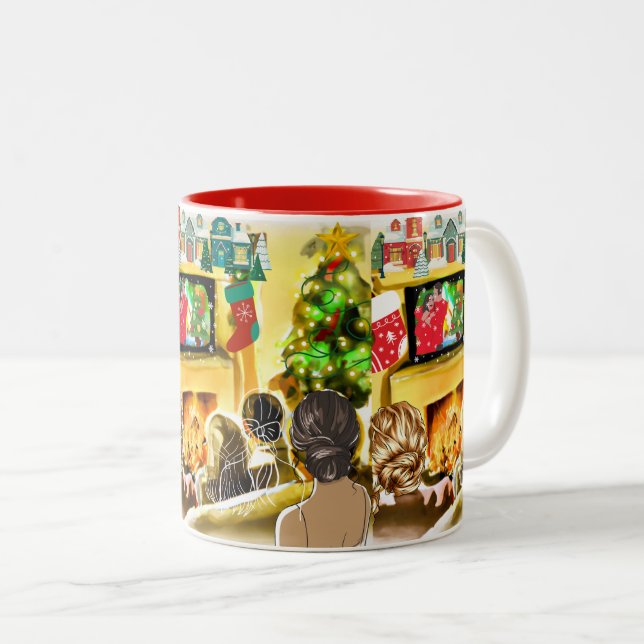 Weihnachtsfilme Zweifarbige Tasse (VorderseiteRechts)