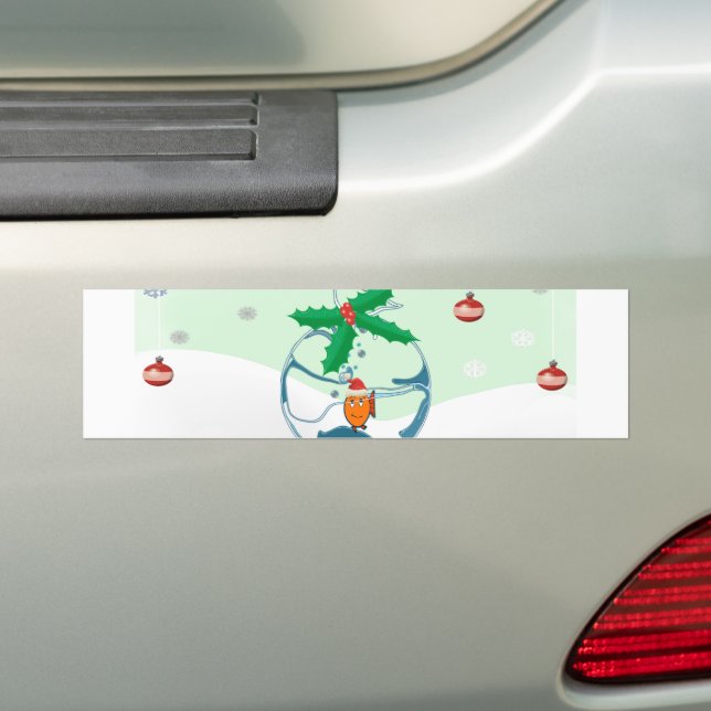 Weihnachtsfisch Autoaufkleber (Auf Auto)