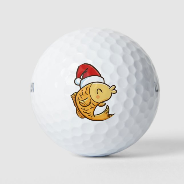 Weihnachtsfisch Golfball (Vorderseite)