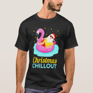 Weihnachtsflamingo-Chillout-Design T-Shirt