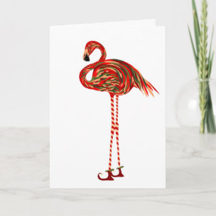 Weihnachtsflamingo Karte